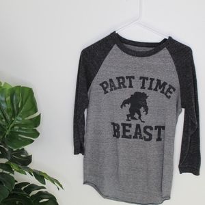 Disney Grey baseball T-shirt